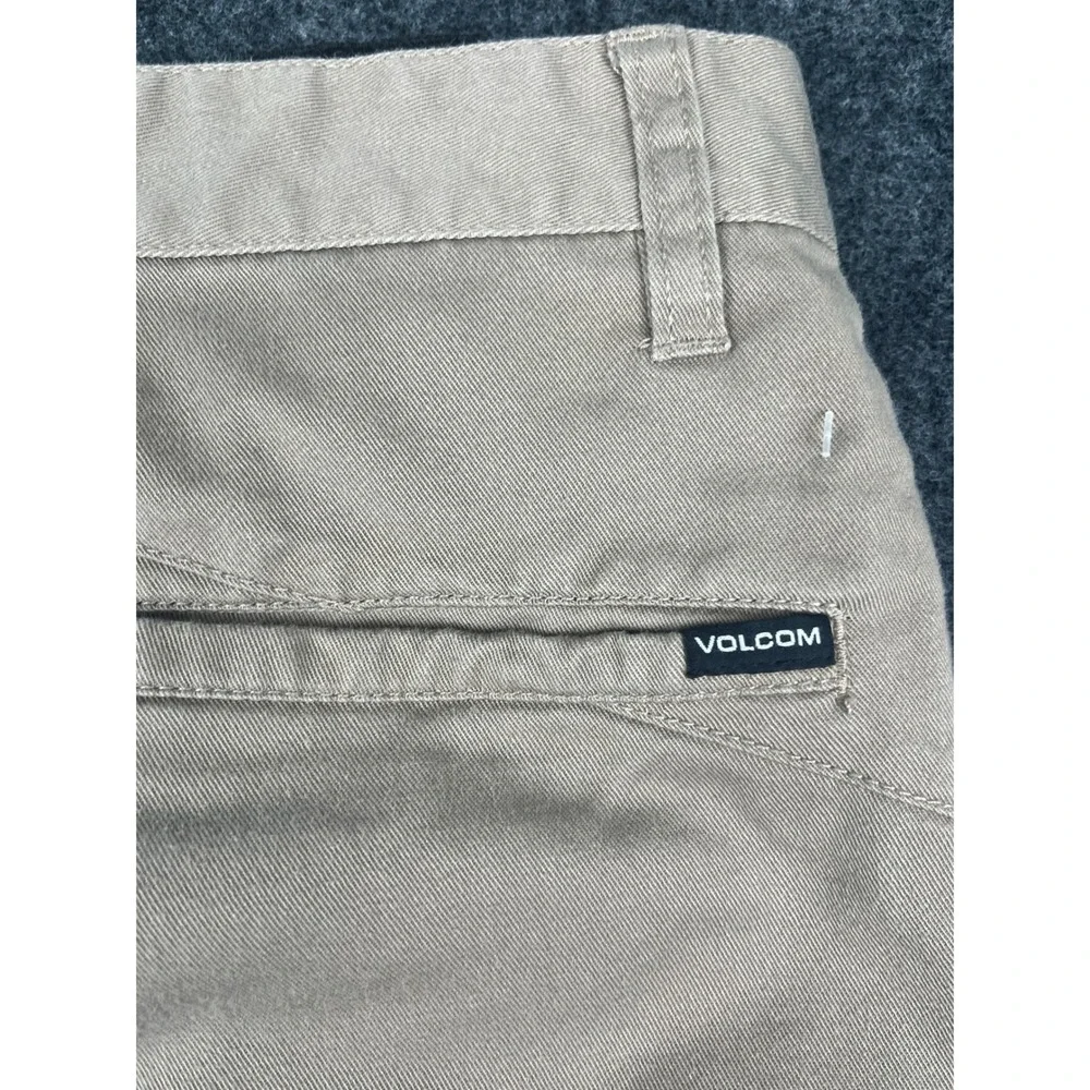 Volcom Frickin Modern Stretch Chino‎ Pants Khaki Tan Mens 28 Skate